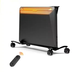 1500 W 16.26 in Electric Ceramic Convection Space Heater in Black with Tip-Over - Picture 1 of 10