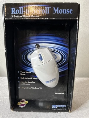 Micro Innovations Roll-n-Scroll Mouse Model PD96i New in Box - Image 1 of 4