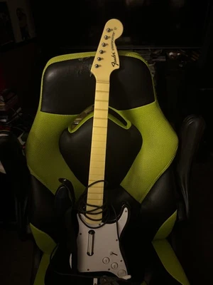 Xbox 360 Rock Band Fender Stratocaster Wired Guitar With Breakaway Cable - Image 1 of 3