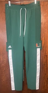 Pantalones Adidas para mujer Miami Hurricanes emitidos por el equipo de baloncesto talla mediana - Imagen 1 de 9