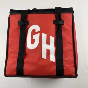 Grubhub Official Large 15"x15"x10" Insulated Food Delivery Carrying Tote Bag Red - Picture 1 of 10