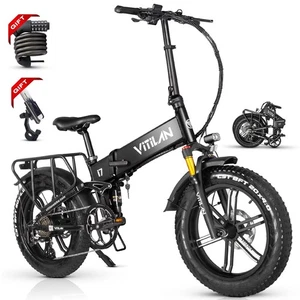 VITILAN i7 Pro 3.0 20" 1200W Elektrofahrrad 48V 20AH Fat E-Mountainbike 8-Gänge - Bild 1 von 23