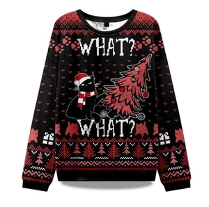 2025 Christmas What What Ugly Christmas Sweater - Picture 1 of 4