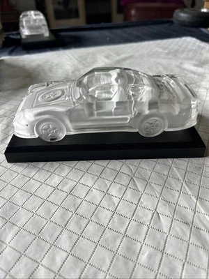 Porsche 911 antigo? Vidro transparente e fosco modelo carro display preto peso papel - Imagem 1 de 4