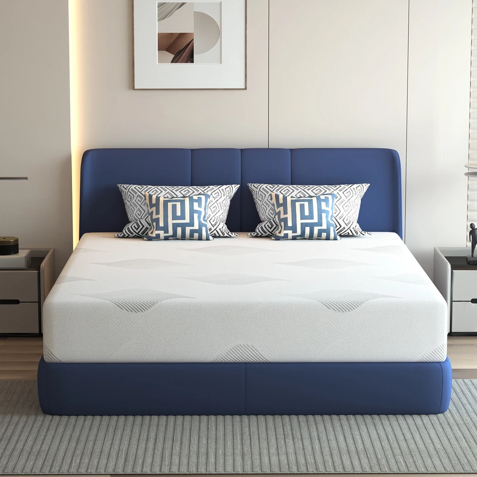 10/12" Cooling Memory Foam Twin XL Mattress,Full Queen King Medium Firm in a Box - Image 1 of 1