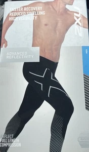 2XU Reflect Mens Compression Tights. Size Small. Advanced Reflectivity - Picture 1 of 7