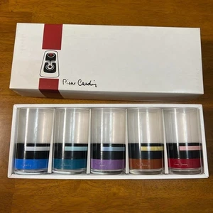 PIERRE CARDIN Vintage Glass Set of 5 - Picture 1 of 2