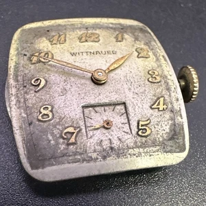 WITTNAUER 10S WRISTWATCH MOVEMENT, COMPLETE, RUNS WELL, 26.7mm, W/ STEM & CROWN - Picture 1 of 3