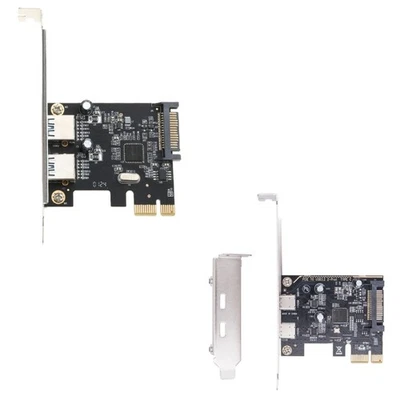 PCIE to 2Port USB3.2 Gen1 Adapter Card Highly Speed 5Gbps for WindowsPCs - Image 1 of 4
