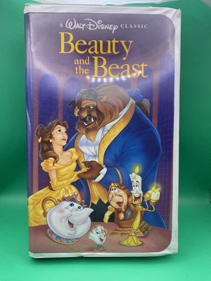 Beauty and the Beast VHS The Classics Black Diamond Collection RARE! Walt Disney Foto 1 de 3
