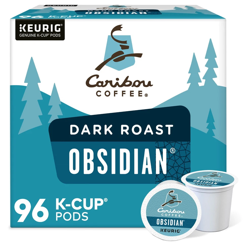 Caribou Coffee Obsidian K-Cup, Medium Roast, 96 Count