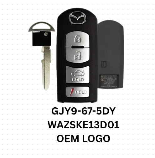 OEM 2014-2018 MAZDA 3, 6 MIATA SMART KEY WAZSKE13D01 W/ UNCUT BLADE - Image 1 of 1