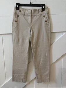 NWT White House Black Market WHBM Crop Essential Stretch Pants Size 00 - Picture 1 of 14