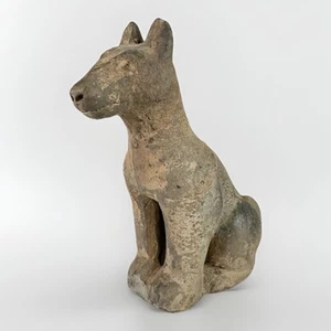 Estatuilla de perro de terracota de la dinastía Han china 206 aC - 220 dC - Imagen 1 de 20