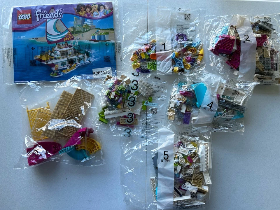 LEGO Friends Sunshine Catamaran (41317), new/sealed bags, 100% complete, NO BOX - Image 1 of 1