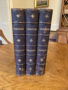 Antique 1800s Complete Works of Shakespeare Barry Cornwall Profusely Illustrated - Bild 1 von 24