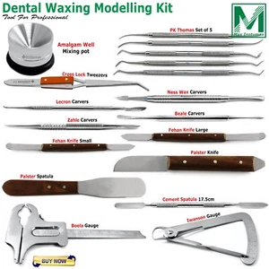 Dentallabor Techniker Instrumente Kits Wachs Schnitzer Modellierspachtel - Bild 1 von 15