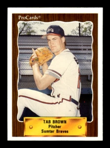 1990 ProCards # 2425 Tab Brown (ML) Sumter Braves Atlanta Braves - Picture 1 of 2
