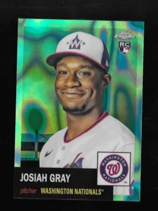 JOSIAH GRAY RC 2022 Topps Chrom Platin #15 ROOKIE AQUA LAVA REFRAKTOR/299 - Bild 1 von 2