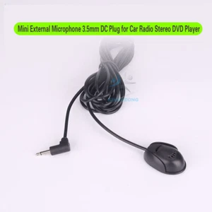 Replacement Microphone Mic for Car Stereo Radio Head Unit 3.5mm jack JVC 3m - Imagen 1 de 6