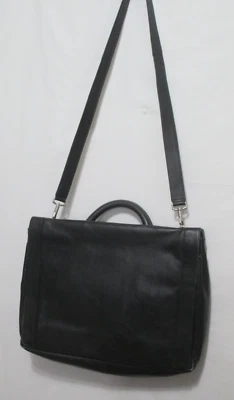 Maletín de cuero negro vintage Kenneth Cole para hombre  Foto 1 de 4