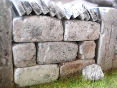 MENTA-MODELLBAU Ruinen Mauer Bausteine mind. 1,50 Meter, Terrarium Deko Modellbausteine menf1015