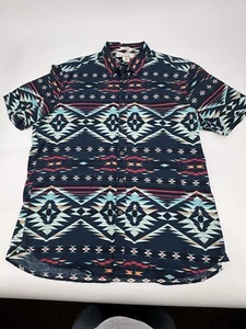 H&M L.O.G.G Mehrfarbiges African Tribal Azteken Herren Freizeithemd. (1030B) - Bild 1 von 4
