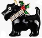 2023 Christmas., Black Festive Dog Brooch Pin Xmas Party Women Men New Uk
