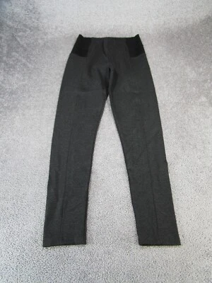 Zara Basic Leggings Womens Large Dark Gray Waistband Stretch Panels NEW - Image 1 of 4
