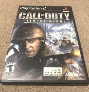 Call Of Duty Finest Hour Playstation 2 PS2 Video Game Tested Black Label 2004 - Picture 1 of 3