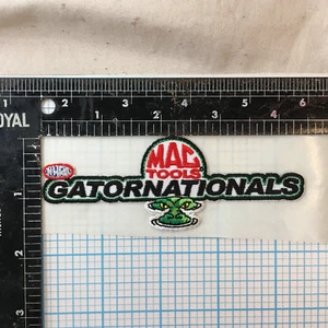 VINTAGE NHRA HOT ROD GATORNATIONALS MAC TOOLS 4.5" STICKER BACK IRON ON PATCH - Picture 1 of 2