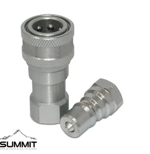 Kubota 7J612-66323 K2581-66220 Replacement Hydraulic Quick Coupler Set, 1/4” NPT - Picture 1 of 1