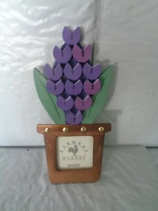 New - Farmers Market - Purple Flowers -  Table Top -  Picture / Photo Frame - Picture 1 of 2