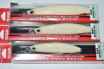yo zuri mag speed assortment thru wire long cast sinking r1479 r1478 r1477 bone - Image 1 of 3