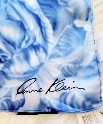 Anne Klein Scarf Headband Blue Floral NWT - Image 1 of 4