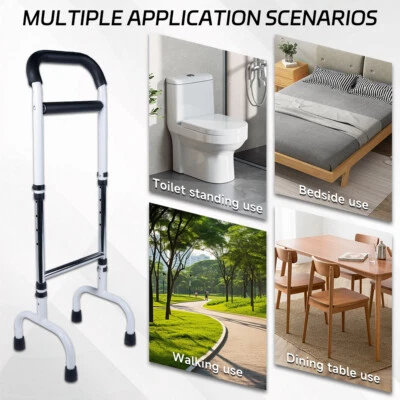 Bastón Assist Altura Ajustable Montaje Rápido Marco para Caminar para Personas Mayores Movilidad Foto 1 de 2