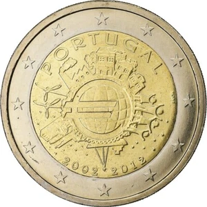 Portugal 2012 UNC coin 2 euro "10 years of the Euro" - Picture 1 of 1