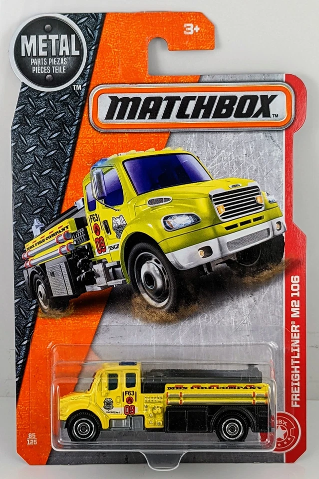 Freightliner M2 106 / Yellow / Matchbox / 2017 - Image 1 of 1