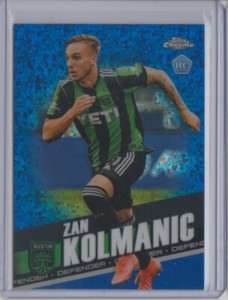 2022 Topps Chrome MLS Blue Mini-Diamond Refractor #38 Zan Kolmanic RC 117/199