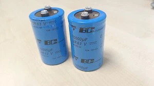 2 Stück! Vishay BC 10000 uF 63V Kondensator Elkos Elektrolytkondensatoren - Picture 1 of 3