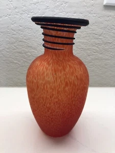 HANDMADE BADASH GLASS Vase made in China ar lt glass vase - Picture 1 of 7