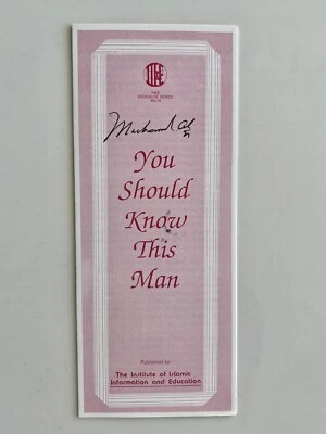 Muhammad Ali Signed Pamphlet, Genuine Autograph, The G.O.A.T. - Image 1 of 4