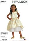 New Look D0976 Fancy Full-Skirted Formal Dress Toddlers Sz 1/2-4 UNCUT 6355