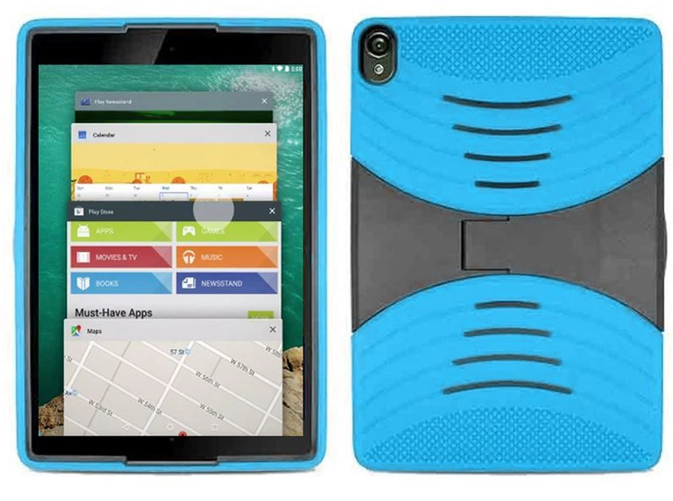 For Google Nexus 9 Tablet Armor Rugged Shield Protective Hard Soft Cover Case Foto 1 de 2