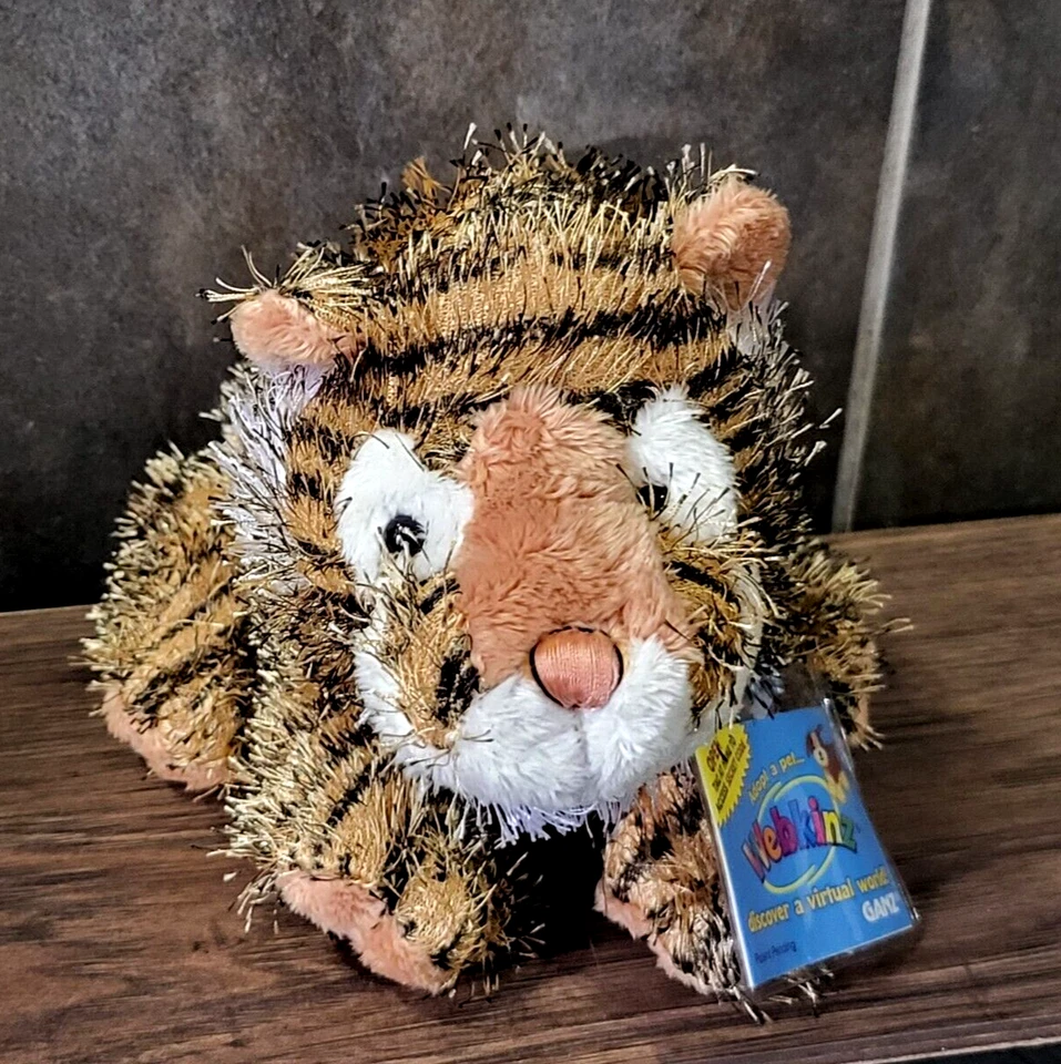 HM032 ~ Ganz Webkinz ~ Tiger ~  Stuffed Animal Plush NWT with code - Image 1 of 4