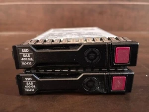 Lot of 2 HPE 400GB Write Intensive SSD (765289-002) (MO0400JEFPA) - Picture 1 of 1