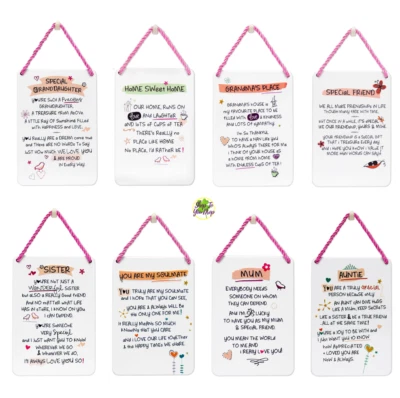 INSPIRED WORDS PLAQUE Sentimental Gift Birthday Present Support Friend Love💕 - Image 1 of 4