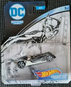 HOTWHEELS Character Car Diecast - DC Sketched Series 3/5 - CATWOMAN - Picture 1 of 2