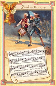 Embossed "Yankee Doodle" 1911 Music Patriotic Postcard - Picture 1 of 2
