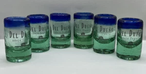 Del Dueno Ahejo Tequila Shooter handgeblasene Schnapsbrille 6er SET Mexiko Ombre - Bild 1 von 10